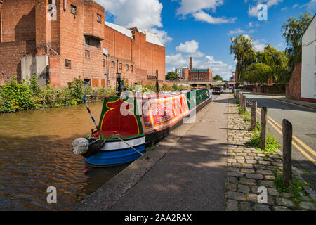 In der Nähe von Chester Stadtzentrum, Shropshire Union Canal, Chester, Cheshire, England, Großbritannien Stockfoto