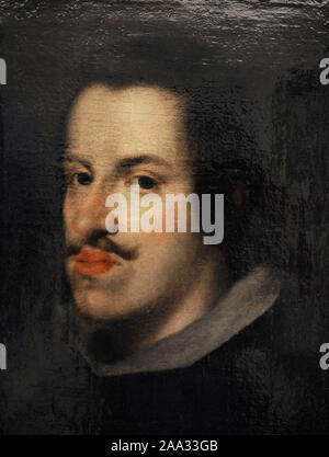 Philip IV (1605-1665). König von Spanien (1621-1665). Portrait über den Kreis von Diego Rodriguez de Silva y Velázquez (1599-1660), ca. 1630-1635. History Museum. Madrid. Spanien. Stockfoto