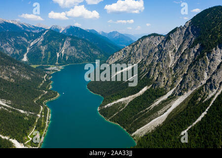 Plansee Blick nach Norden, Tirol, Österreich Stockfoto