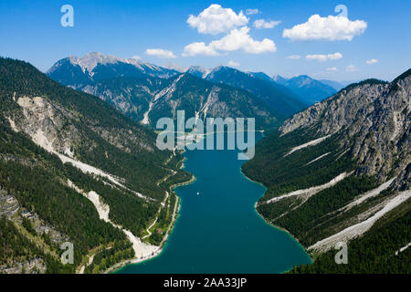 Plansee Blick nach Norden, Tirol, Österreich Stockfoto