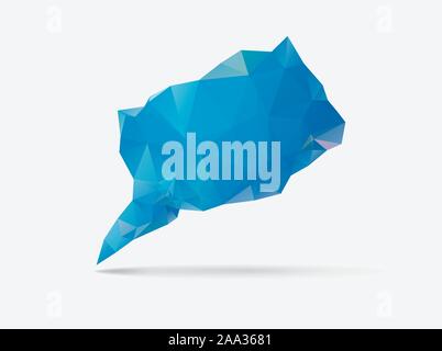 Mosaik Sprechblase Stock Vektor