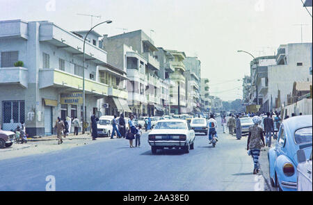 Avenue Gambetta, Dakar im 70s Stockfoto