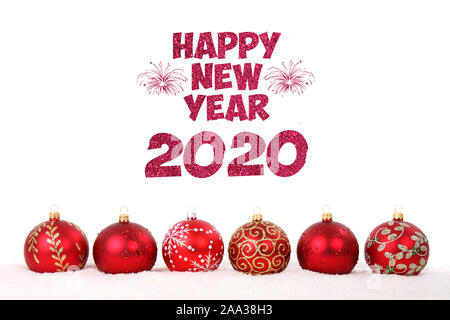 Frohes neues Jahr 2020 Karte Stockfoto