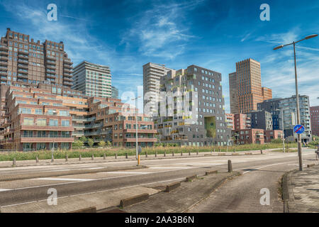 Amsterdam, De Boelelaan, Niederlande, 23.08.2019, moderne Apartments an der Zuidas Amsterdam, Luxury Apartments, Wohnen, Häuser Stockfoto