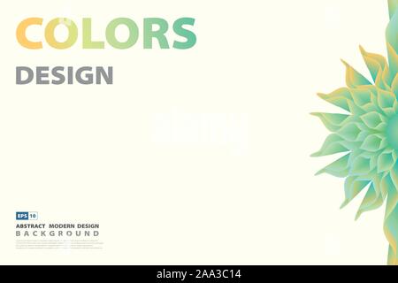 Abstrakte blume farbe Blend Design Hintergrund. Verwenden Sie für Poster, Präsentation, ad, Artwork, Template Design. Illustration Vector EPS 10. Stock Vektor