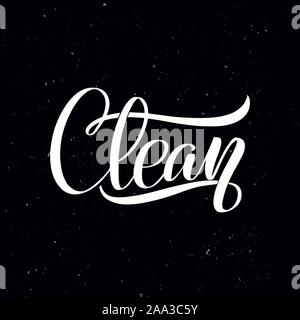 Handschriftliche Kalligraphie Text, Kreide auf einer Tafel Stock Vektor