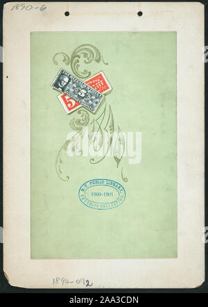 Menü in französischer Sprache; enthält das Programm & LISTE DER OFFIZIERE; 9. jährliche Bankett [von] AMERICAN STREET RAILWAY ASSOCIATION [bei] HOTEL IROQUOIS, Buffalo, New York (Hotel) Stockfoto