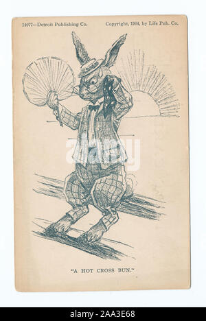 1905+. Enthält das "Life"-Cartoon Serie.; ein Hot Cross Bun, Leben Cartoons Stockfoto
