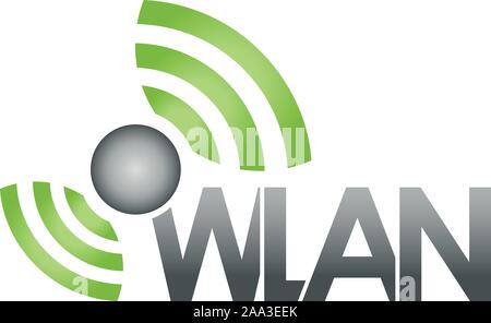 Wlan, Daten, Netzwerk, Software, Internet, logo Stock Vektor