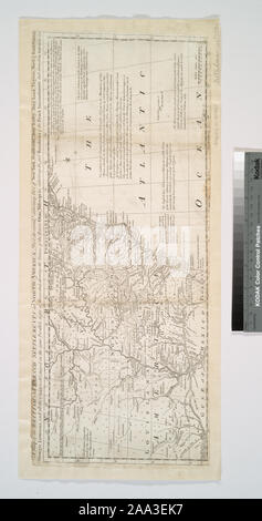 Von allgemeinen Zeitschrift für Kunst und Wissenschaften. Sonstige Korrespondenz, v. 1, Mai 1755. Enthält Hinweise zu den indianischen Stämmen und historische Ereignisse. Nationale Stiftung für Geisteswissenschaften gewähren für den Zugang zu den frühen Karten der mittleren Atlantikküste. Prime meridian: London. Relief bildlich dargestellt. Zitat/Referenz: Jolly, GLEICHSTROM, Karten von Nordamerika in Zeitschriften vor 1800, 51; eine Karte der britischen und französischen Siedlungen in Nordamerika: (Teil 2), die Teil von New York, Pensilvania, New Jersey, Mary Land, Virginia, North & South Carolina, Georgia, Louisiana, und alle Länder Stockfoto