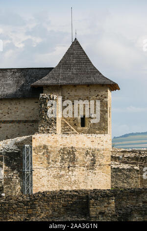 Suceava, Rumänien - 16. JULI 2017: Alte Burg Festung von Suceava in Rumänien Stockfoto