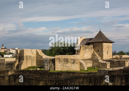 Suceava, Rumänien - 16. JULI 2017: Alte Burg Festung von Suceava in Rumänien Stockfoto