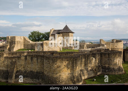 Suceava, Rumänien - 16. JULI 2017: Alte Burg Festung von Suceava in Rumänien Stockfoto