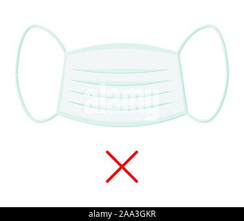 Atemschutz Maske - falsche - Iconas EPS 10-Datei Stock Vektor