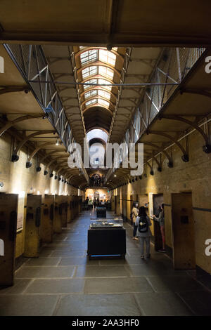 Inside Old Melbourne Gaol Stockfoto