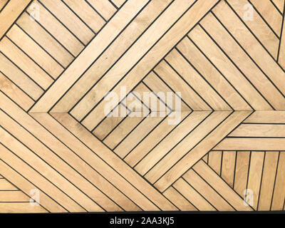 Natürliches Holz Nussbaum Textur und geometrischen Muster. Hellbraune Farbe. Dekoration. Stockfoto