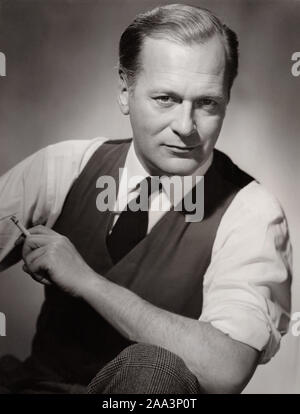 Curd Jürgens, deutscher Bühnen- und Filmschauspieler, Deutschland 1959. Deutsche Theater- und Filmschauspieler Curd Jürgens, Deutschland 1959. Stockfoto