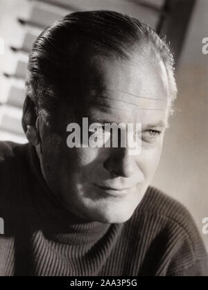 Curd Jürgens, deutscher Bühnen- und Filmschauspieler, Deutschland 1959. Deutsche Theater- und Filmschauspieler Curd Jürgens, Deutschland 1959. Stockfoto