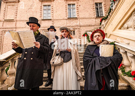 Italien Piemont Langhe Govone Il Magico Paese Di Natale" (Das magische Land von Weihnachten) - Weihnachtslieder Stockfoto