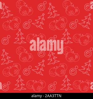 Weihnachten themed nahtlose Muster Stock Vektor
