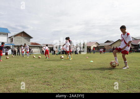 Sayeeda Warsi, für die Olympischen Spiele 2012 in London Accord Mission" hin zu einem dauerhaften Frieden', in Banda Aceh, Sumatra, Indonesien Stockfoto