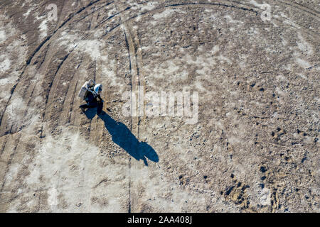 Hanksville, Utah - Forscher simulieren, Leben auf dem Mars auf dem Mars Desert Research Station. "Expedition Boomerang brachte für Australische Forscher zu t Stockfoto