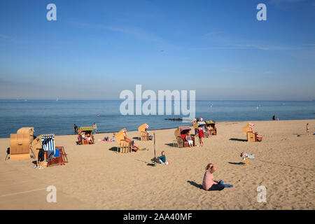 Strand in Niendorf/Ostsee, Timmendorfer Strand, Holsteinische Schweiz, Deutschland Stockfoto