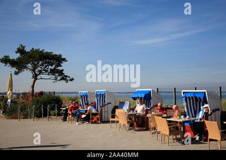 Promenade in Niendorf/Ostsee, Timmendorfer Strand, Schleswig-Holstein, Deutschland Stockfoto