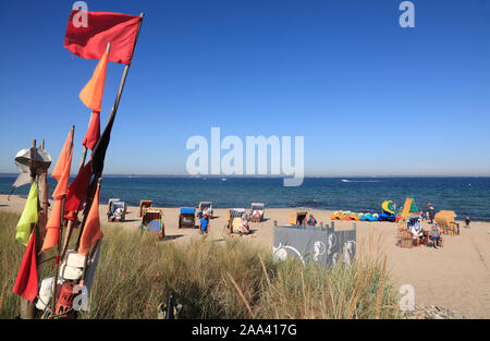 Strand in Niendorf/Ostsee, Timmendorfer Strand, Schleswig-Holstein, Deutschland Stockfoto