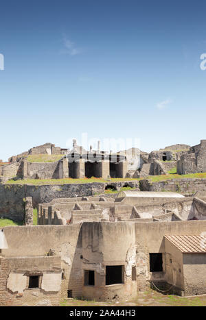 Die verlorene Stadt Pompeji eine antike Römische Stadt unter Asche vom Ausbruch des Vesuvs begraben im AD 79 Stockfoto