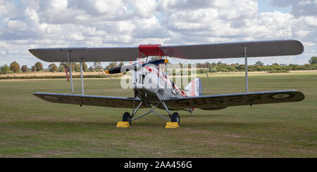 De-Haviland Tiger Moth DH 82a G-ANKT auf Anzeige Stockfoto