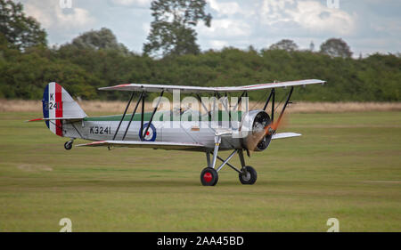 Avro Tutor G-AHSA abnehmen Stockfoto