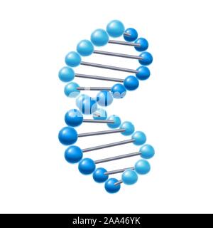 Abbildung: DNA-Moleküle Struktur. Stock Vektor