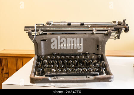 Eine alte Underwood Schreibmaschine Stockfoto