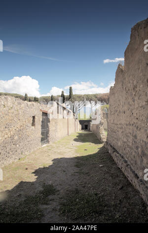 Die verlorene Stadt Pompeji eine antike Römische Stadt unter Asche vom Ausbruch des Vesuvs begraben im AD 79 Stockfoto