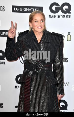 Sharon Stone die Teilnahme an der 21. GQ Männer des Jahres" in der Komischen Oper am 7. November 2019 in Berlin, Deutschland. Stockfoto