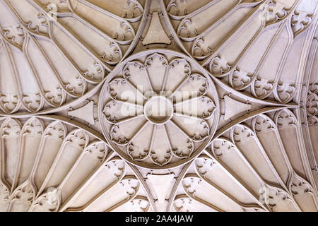 Obergrenze für die Einberufung von Haus, gegen Abend neben der Universität Oxford Bodleian Library und Divinity School in Oxford, Oxfordshire, England, Großbritannien Stockfoto