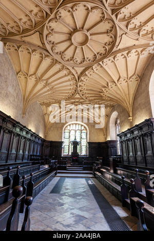 Einberufung Haus, gegen Abend neben der Universität Oxford Bodleian Library und Divinity School in Oxford, Oxford, Oxfordshire, England, Großbritannien Stockfoto