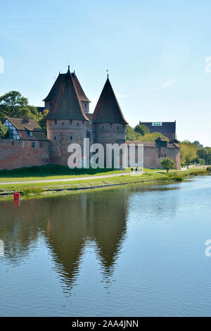 Das Schloss Malbork aus dem 13. Jahrhundert, das von den Rittern des Deutschen Orden gegründet wurde und zum UNESCO-Weltkulturerbe gehört. Polen Stockfoto