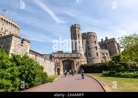 Edward III Turm, Schloss Windsor, Windsor, Berkshire, England, Großbritannien Stockfoto