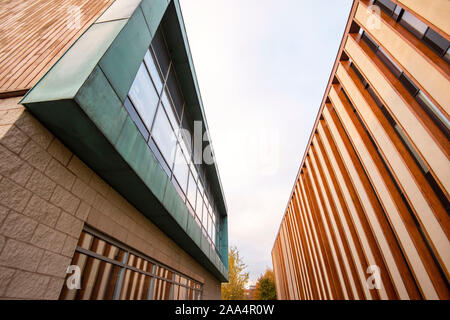 Herbst morgen im Sutton Bonington Campus der Universität von Nottingham, Loughborough Leicestershire England Großbritannien Stockfoto