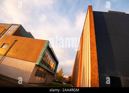 Herbst morgen im Sutton Bonington Campus der Universität von Nottingham, Loughborough Leicestershire England Großbritannien Stockfoto