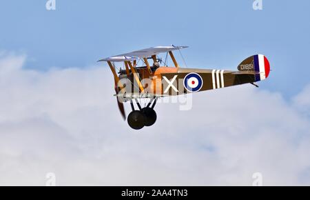 1918 Sopwith Camel Airborne bei Shuttleworth militärische Airshow am 7. Juli 2019 Stockfoto