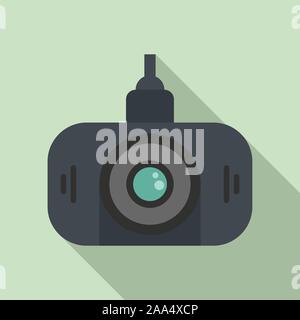 Led-Dvr Kamera Symbol. Flache Darstellung von LED-Dvr Kamera vektor Symbol für Web Design Stock Vektor
