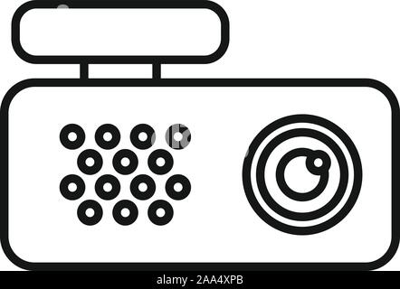 Spy dvr-recorder Symbol. Übersicht spy dvr-recorder Vektor Symbol für Web Design auf weißem Hintergrund Stock Vektor