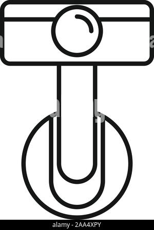 Digitales Auto recorder Symbol. Übersicht digitale Auto recorder Vektor Symbol für Web Design auf weißem Hintergrund Stock Vektor