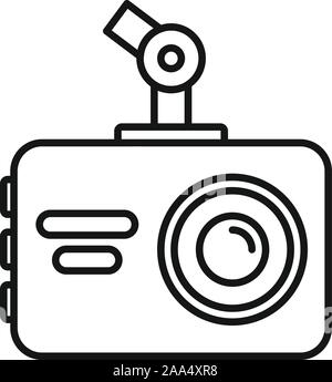 Dvr-recorder Symbol. Gliederung dvr-recorder Vektor Symbol für Web Design auf weißem Hintergrund Stock Vektor