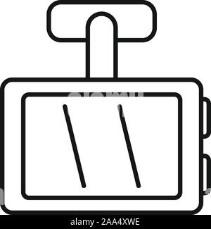 Auto registrator" dvr-Symbol. Übersicht Auto registrator" dvr-Vektor Symbol für Web Design auf weißem Hintergrund Stock Vektor