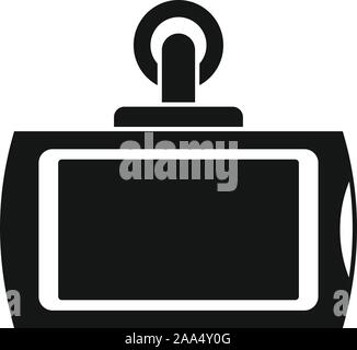 Smart Auto dvr-Symbol. Einfache Abbildung von Smart Auto dvr-Vektor Symbol für Web Design auf weißem Hintergrund Stock Vektor