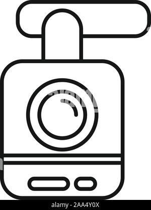Auto dvr-recorder Symbol. Übersicht Auto dvr-recorder Vektor Symbol für Web Design auf weißem Hintergrund Stock Vektor
